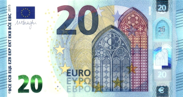 P22UD European Union - 20 Euro (2015-Draghi)